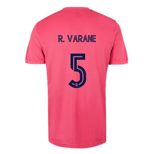 Trikot Real Madrid Auswarts NO.5 Varane 2020-21 Pink Fussballtrikots Günstig